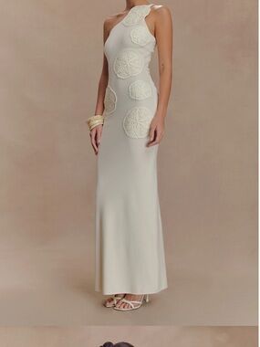 NEVER WORN / NWT | MESHKI Crochet Knit Maxi Dress - Ivory
